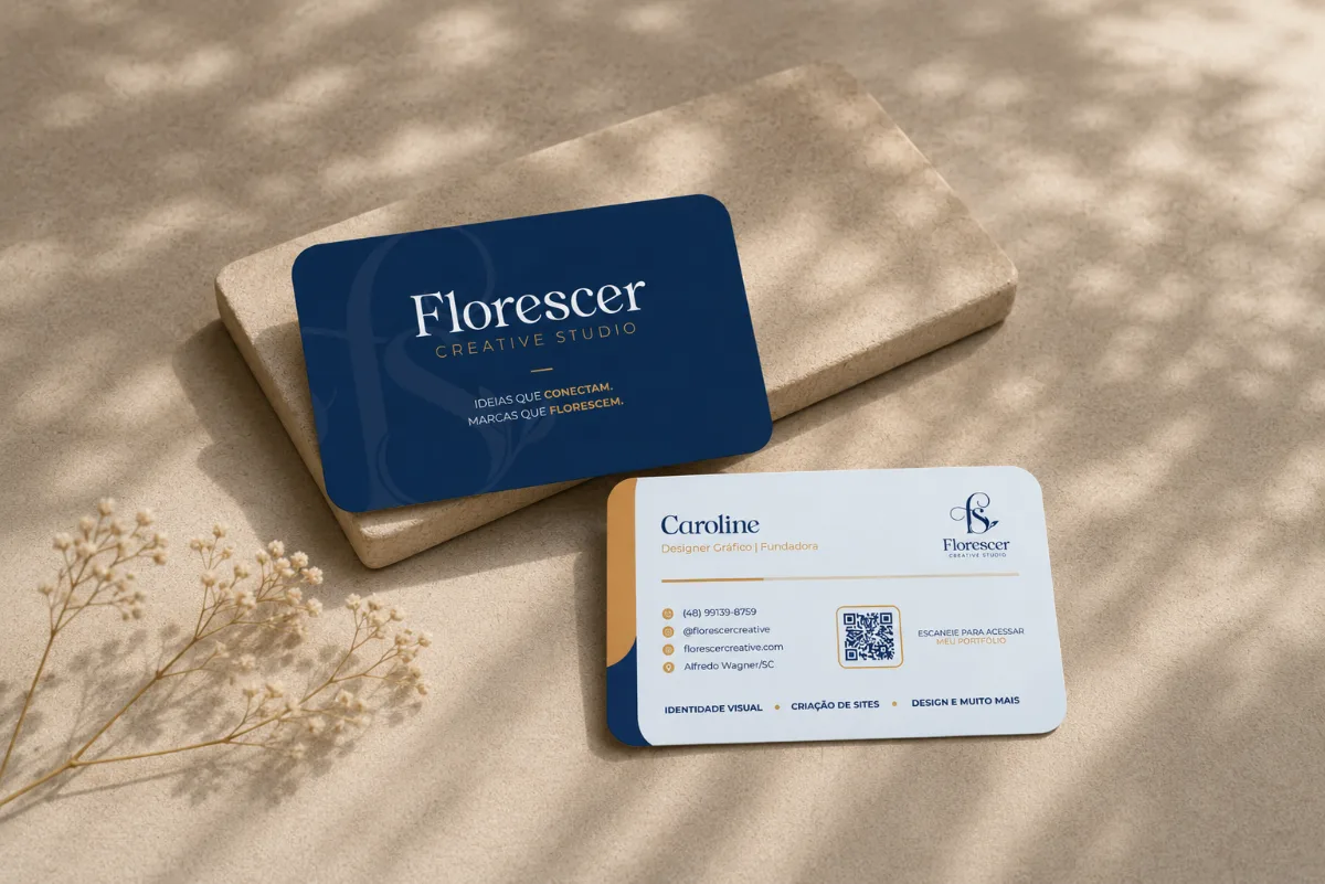 Composição elegante com elementos de design gráfico e identidade visual